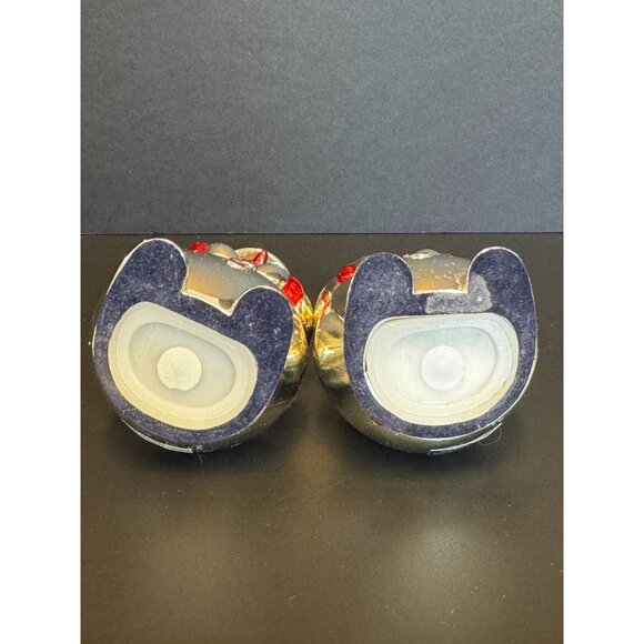 International Silver Co Holiday Cheer Red & Green Snowmen Salt & Pepper Shakers - Picture 6 of 12